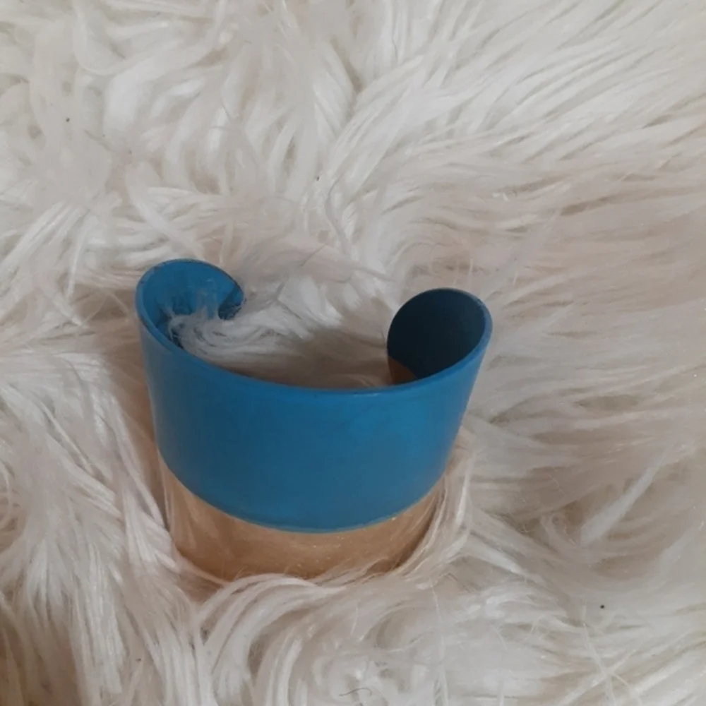 Robert Morris Blue Patina Cuff Bracelet